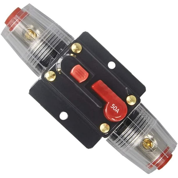Car Audio Inline Circuit Fuse Breaker 100A 12V DC 20A/30A/50A/60A/80A/100A Reset Circuit Breaker Fuse Holders for System Protection Car Audio Inline Circuit Fuse Breaker 100A 12V DC 20A/30A/50A/60A/80A/100A Reset Circuit Breaker Fuse Holders for System Protection